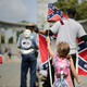 Supporters of Confederate heritage groups rally Aug. 19, 2018, in Richmond, Va., to protest plans to remove a statue honoring Jefferson Davis, president of the confederacy during the Civil War.